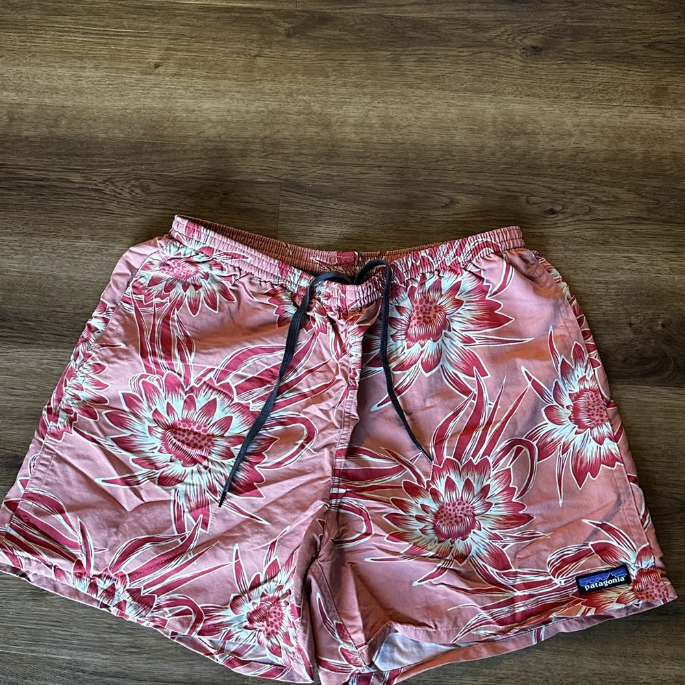 Patagonia Baggies 5” Peak Pink Cereus Floral